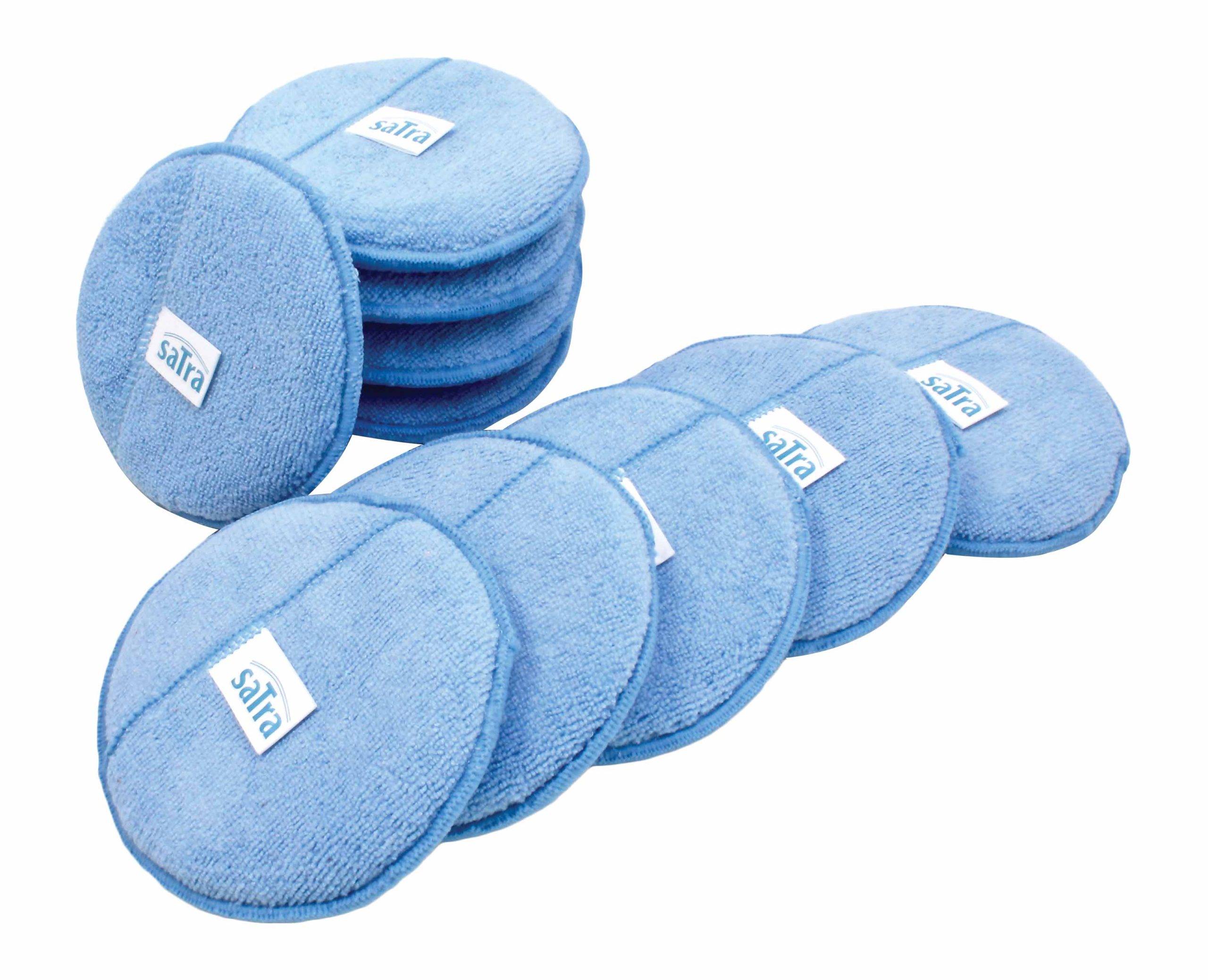 SATRA Microvezel fiber polijstpad waxpad met handgreep (10st)-0