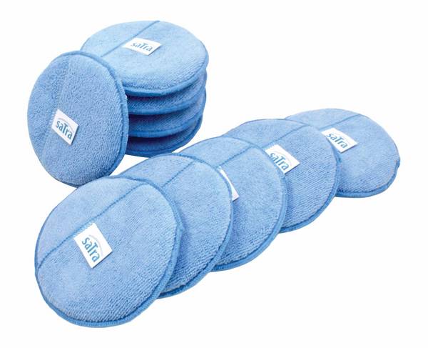 SATRA Microvezel fiber polijstpad waxpad met handgreep (10st)