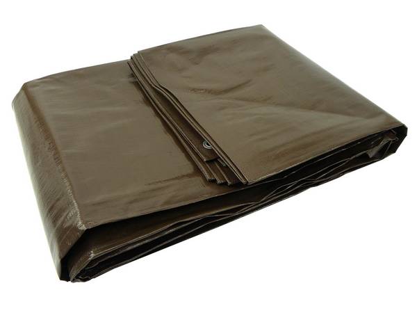 GEKO Dekzeil 2x4m bruin extra dik 200g/m²