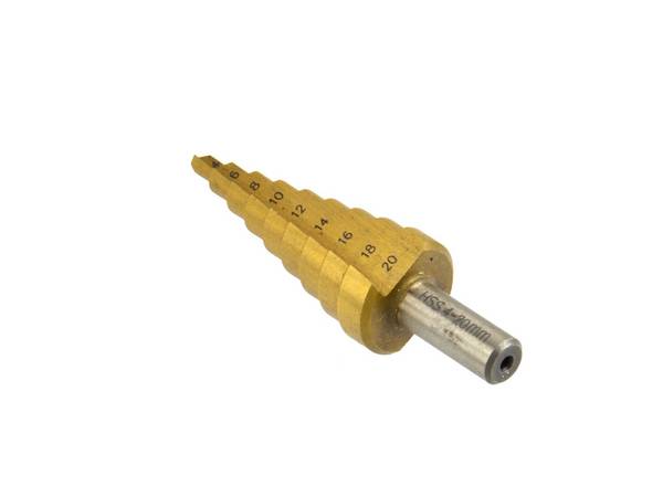 GEKO Stappenboor 4-20mm HSS titanium