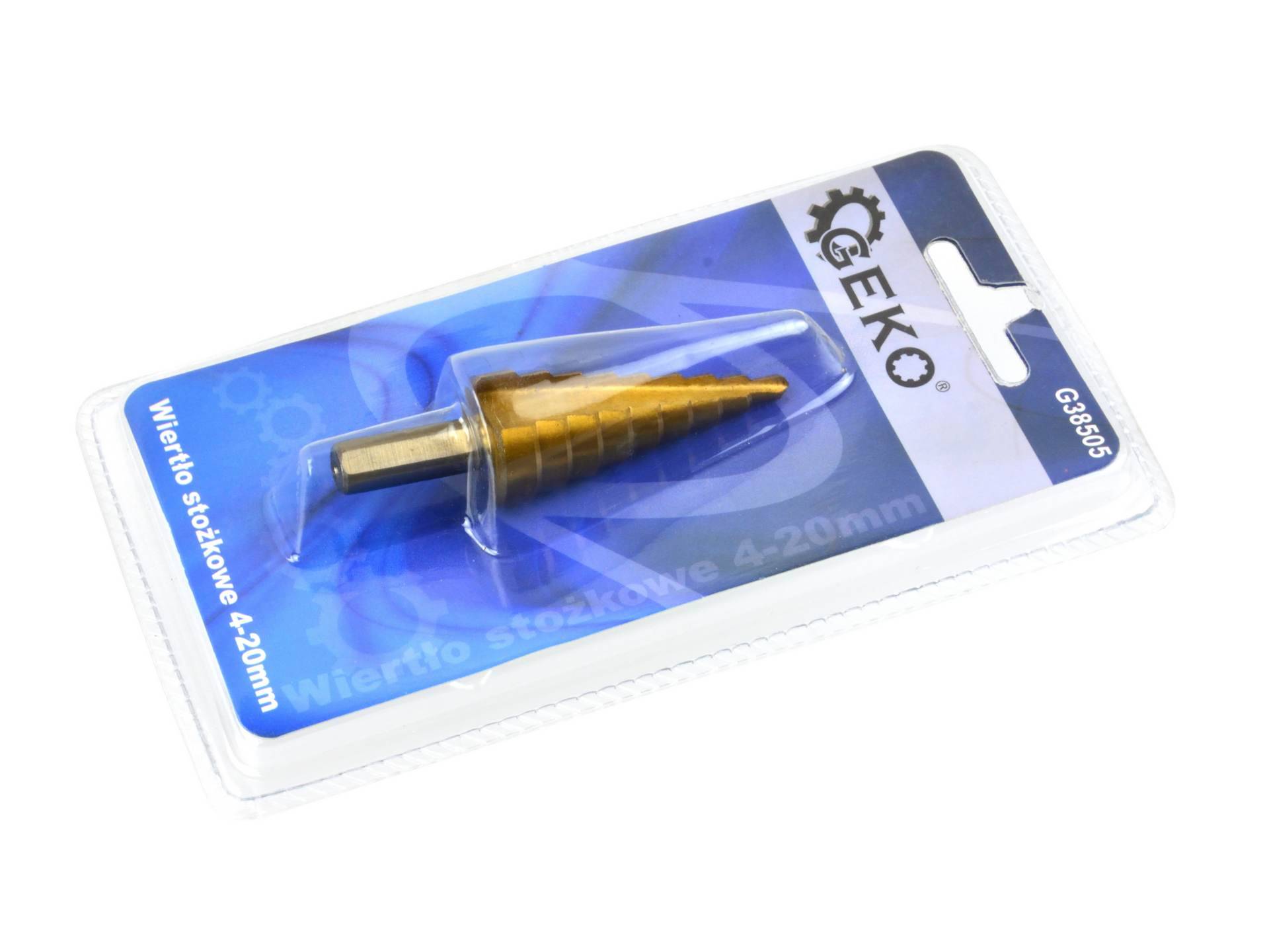 GEKO Stappenboor 4-20mm HSS titanium-1