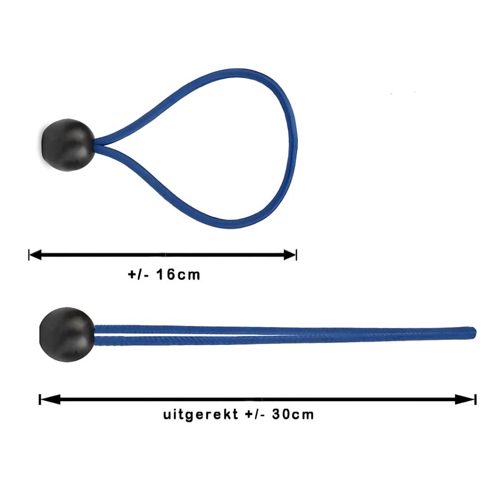 LB TOOLS zeilspanners spanelastiek 16cm tot 30cm lang (12st)-1