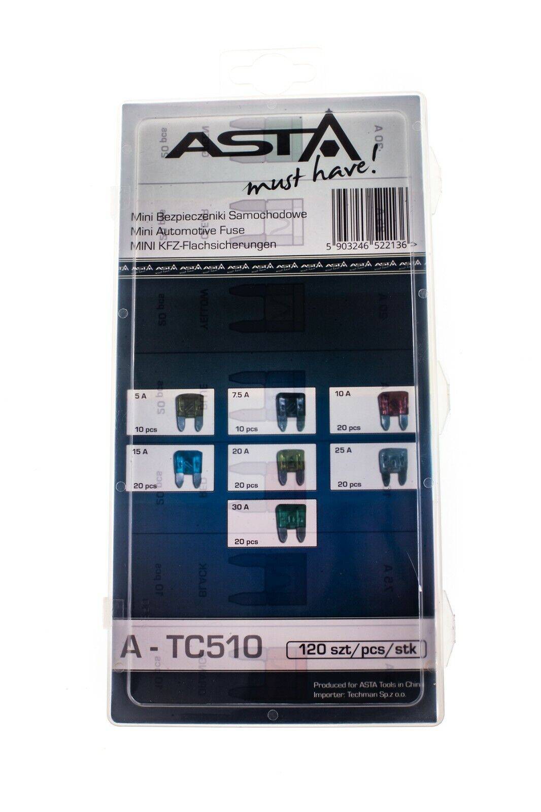 ASTA Assortiment mini zekeringen 120-delig-1