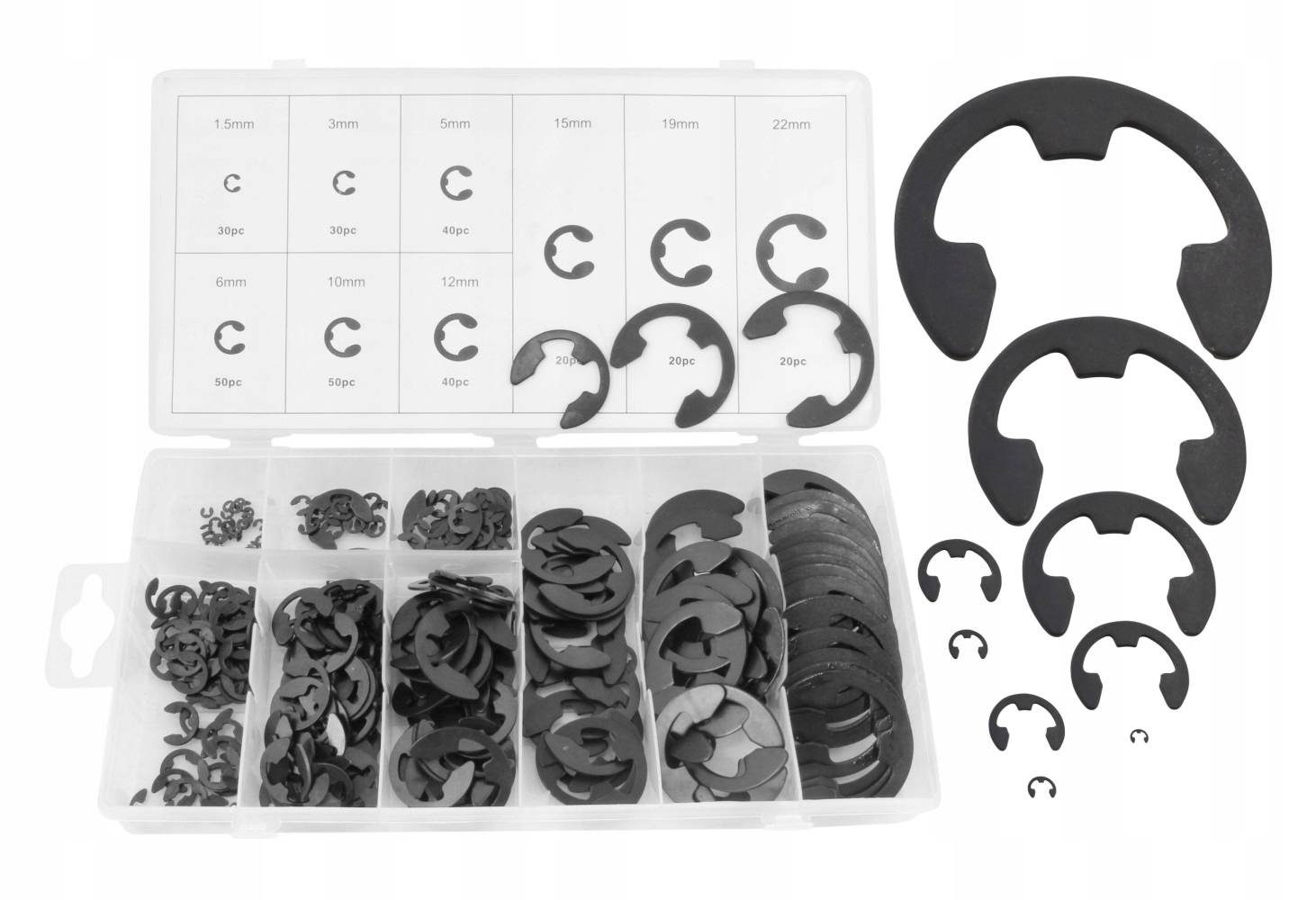 ASTA Assortiment E circlips (300 st)-1