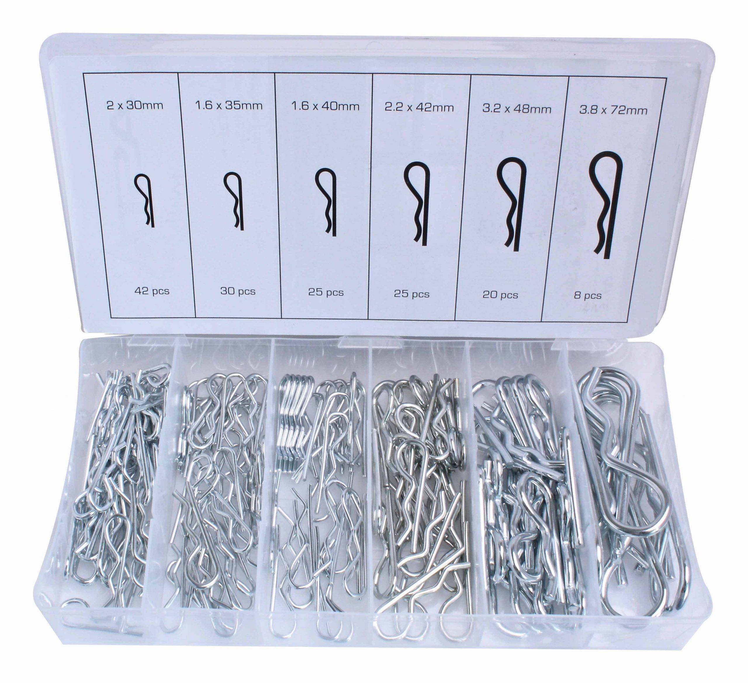 ASTA assortiment borgpennen splitpennen (150 st) R-clip-0