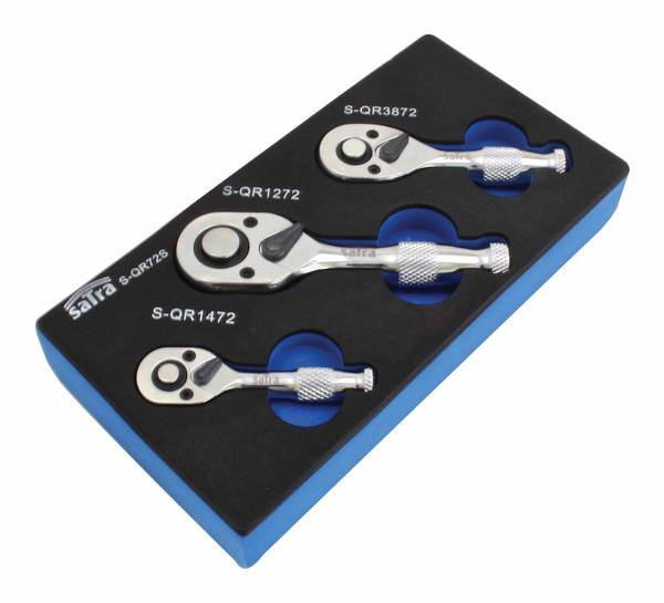 SATRA Mini stubby ratel set 1/4" / 3/8" / 1/2"