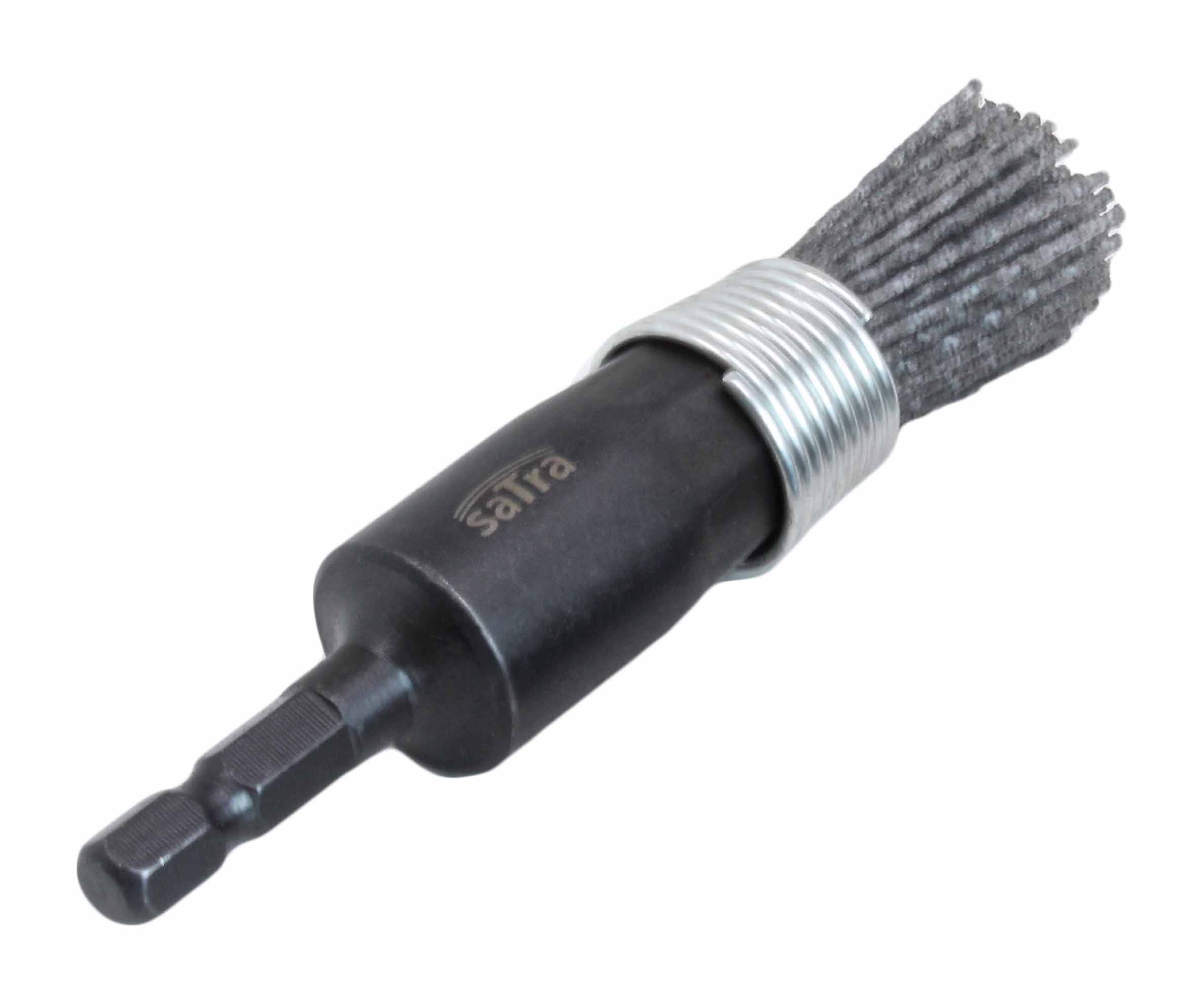 SATRA Siliconen nylonborstel 20mm voor reinigen injectorzitting aluminium-1