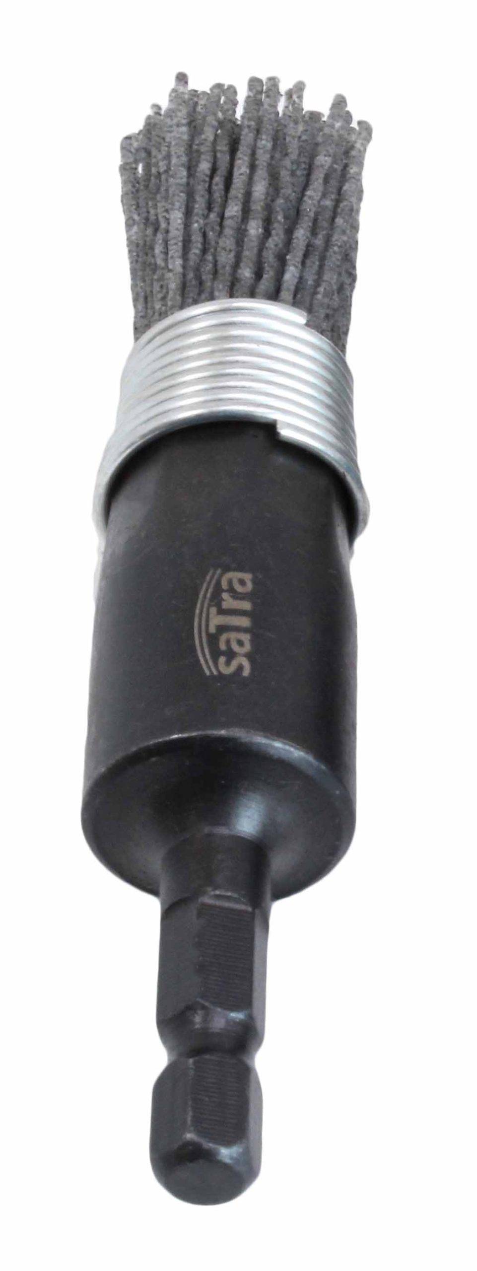 SATRA Siliconen nylonborstel 20mm voor reinigen injectorzitting aluminium-2
