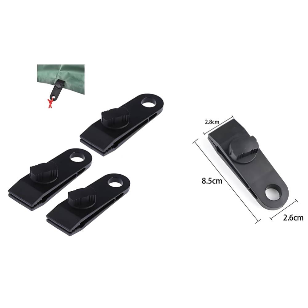 LB Tools Dekzeilklemmen zeilclips van kunststof (12st)-1