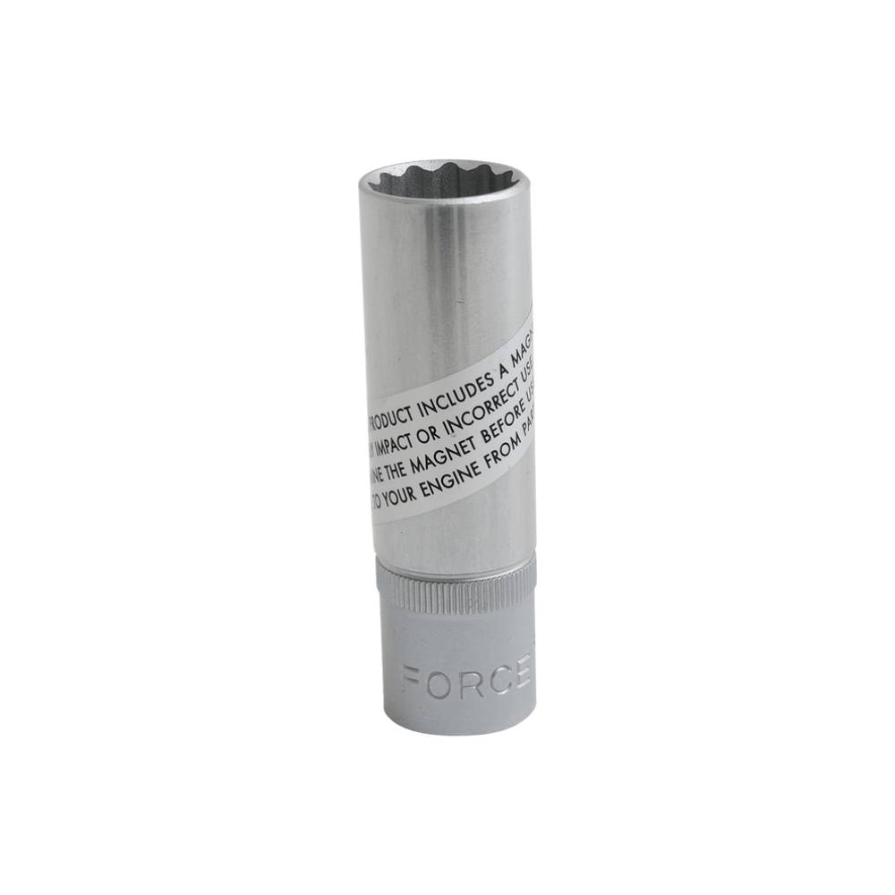 FORCE 3/8" Bougiedop magnetisch (12-kant) 20.6 mm-0