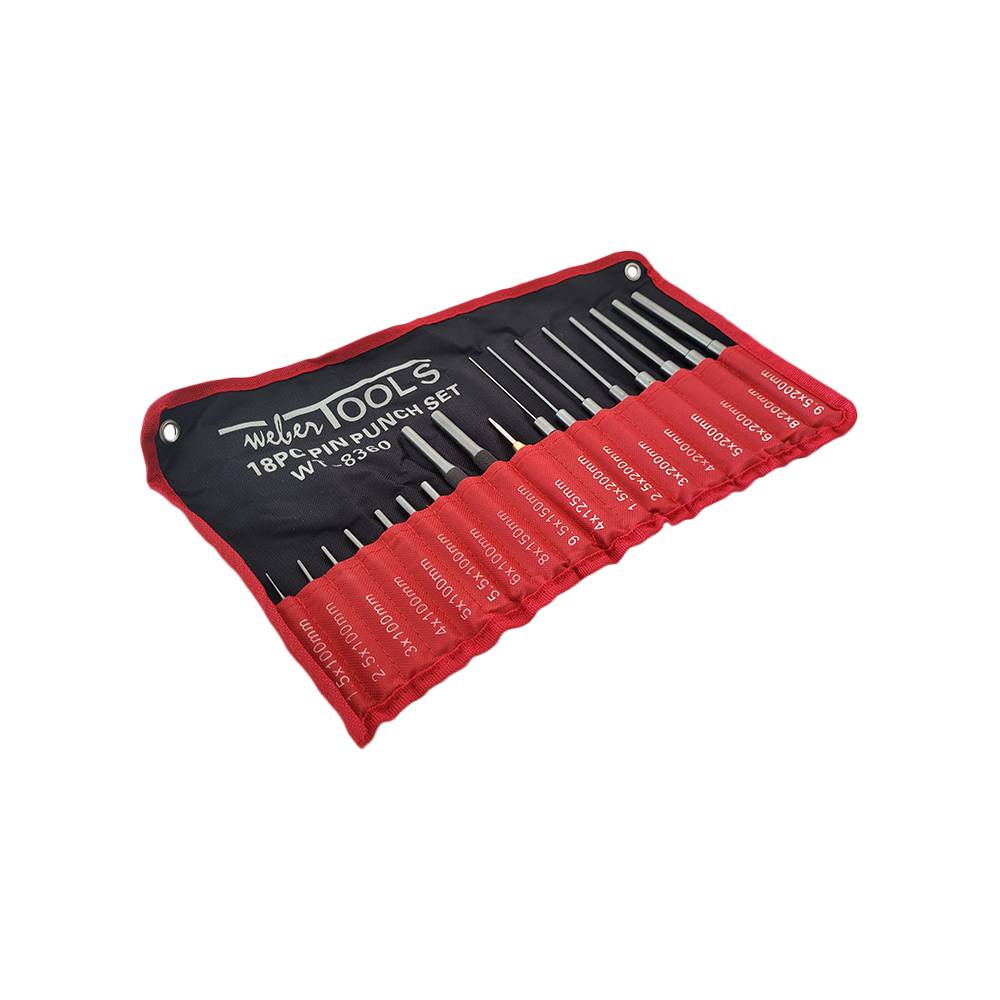 WEBER TOOLS Pendrijver en doorslag set 18-delig-0
