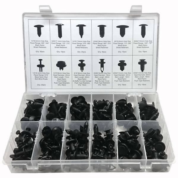 WEBER TOOLS Assortiment bekleding clips (192 st)