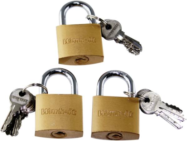 Hangslot 3 stuks hangslotjes met gelijke sleutel | 25 mm | gelijksluitend