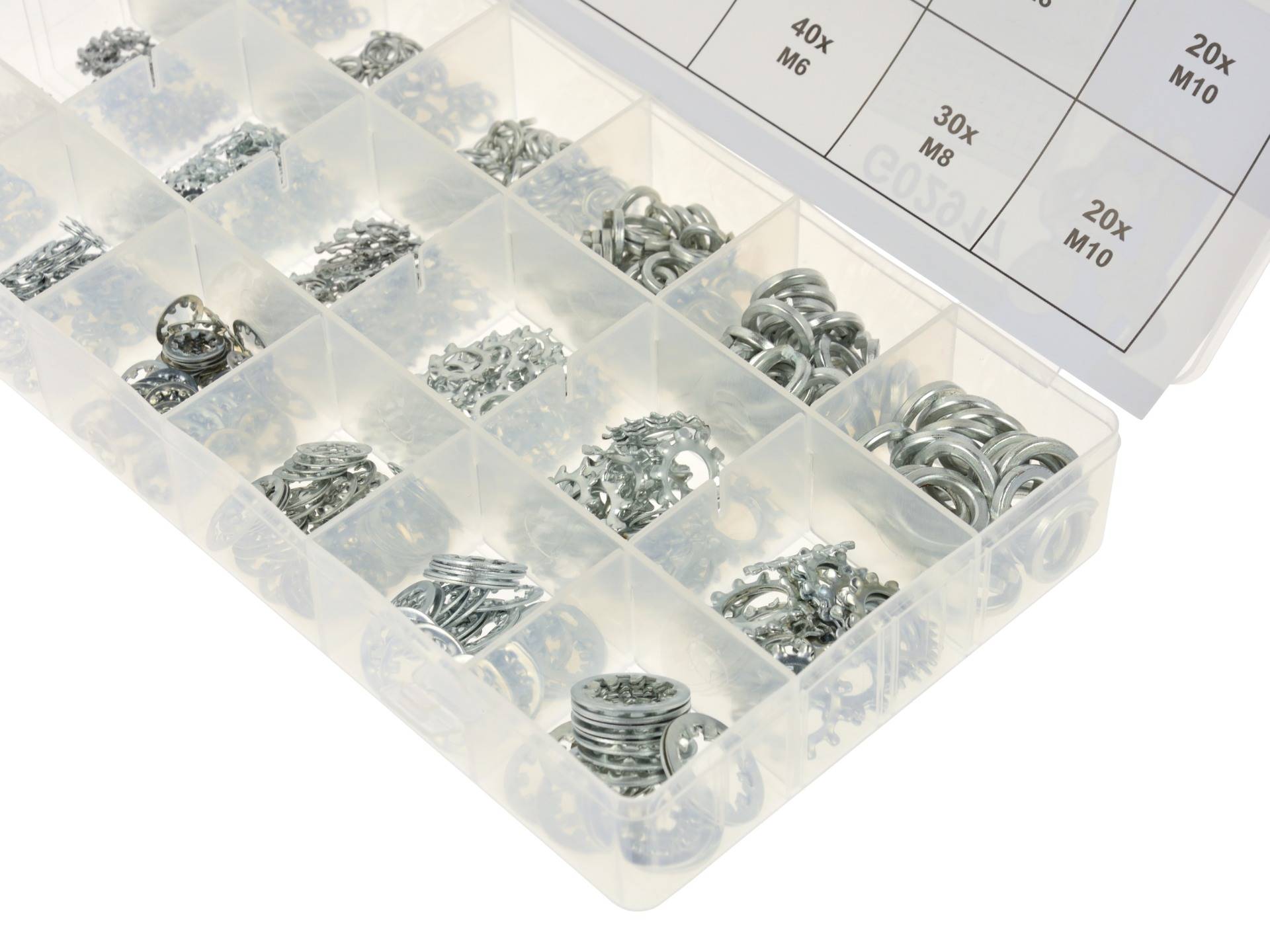 GEKO Assortiment diverse veerringen, sluitringen, borgringen 720st-2