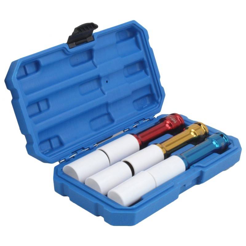 SATRA 1/2" Krachtdoppen set lang voor wielbouten SLIM-1
