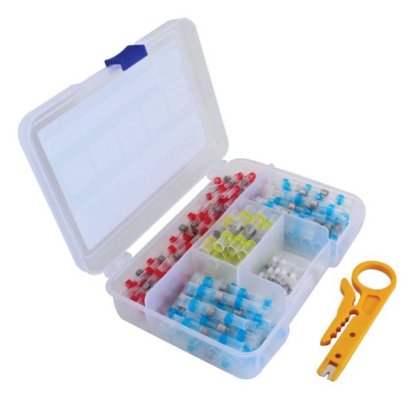 ASTA Assortiment soldeerhulzen / soldeerverbinders met stripper 150-delig