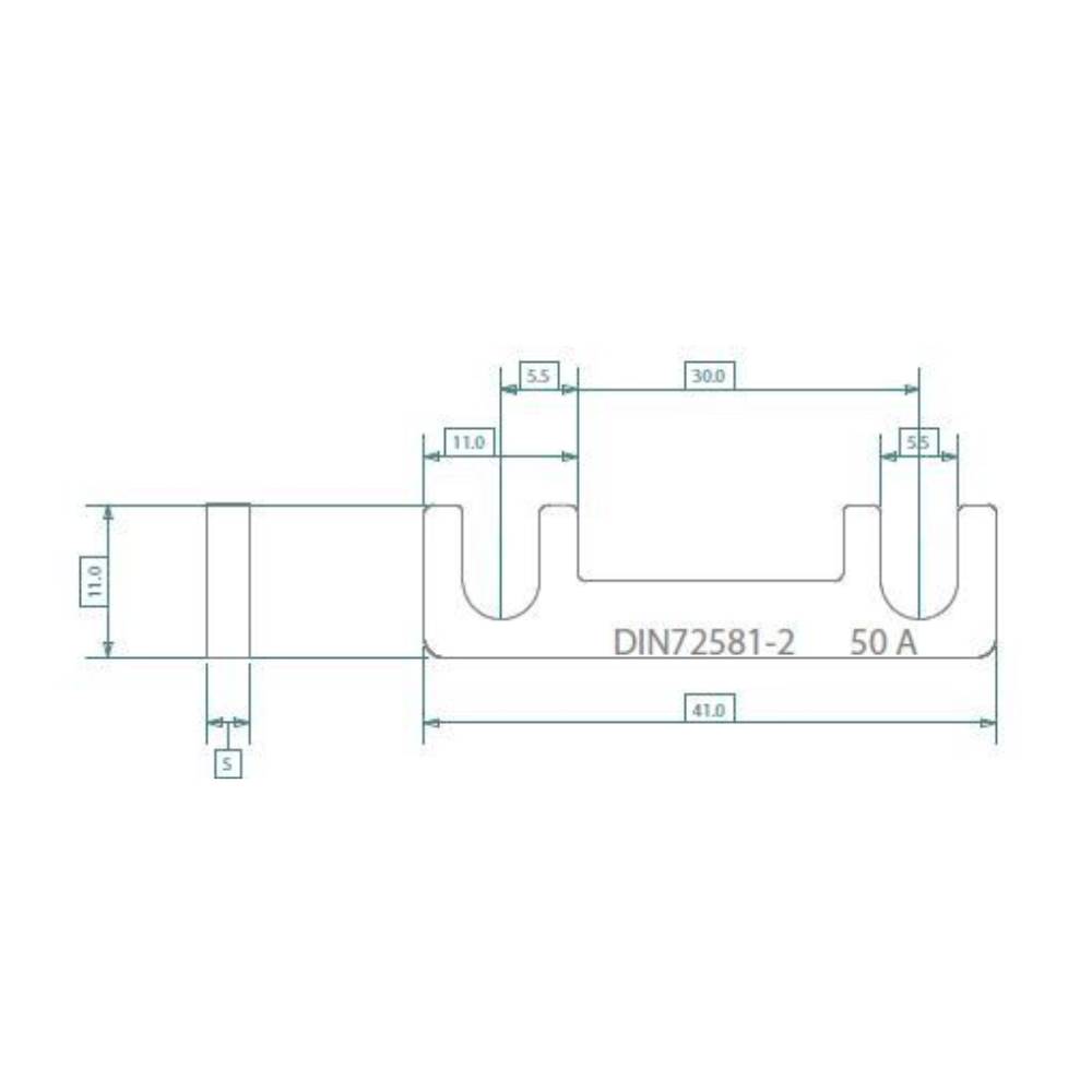 LB Tools Zekering Smeltstrook U-STRIP 100A (5ST)-1