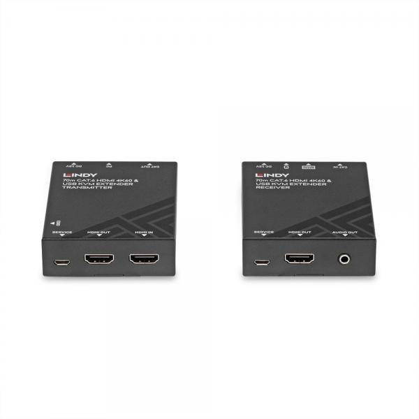 LINDY 70 m Cat.6 HDMI 4K60, USB en Audio KVM-extender-3