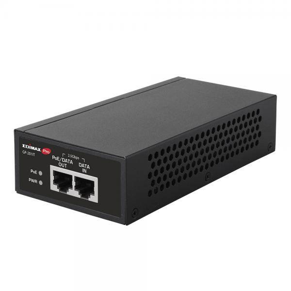Edimax GP-201IT PoE-adapter en -injector voor 2,5 Gigabit Ethernet, Fast Ethernet en Gigabit Ethernet.-0