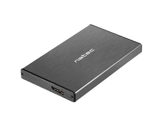 NATEC RHINO GO USB 3.0-behuizing voor 2,5'' SATA HDD/SSD, zwart aluminium-3