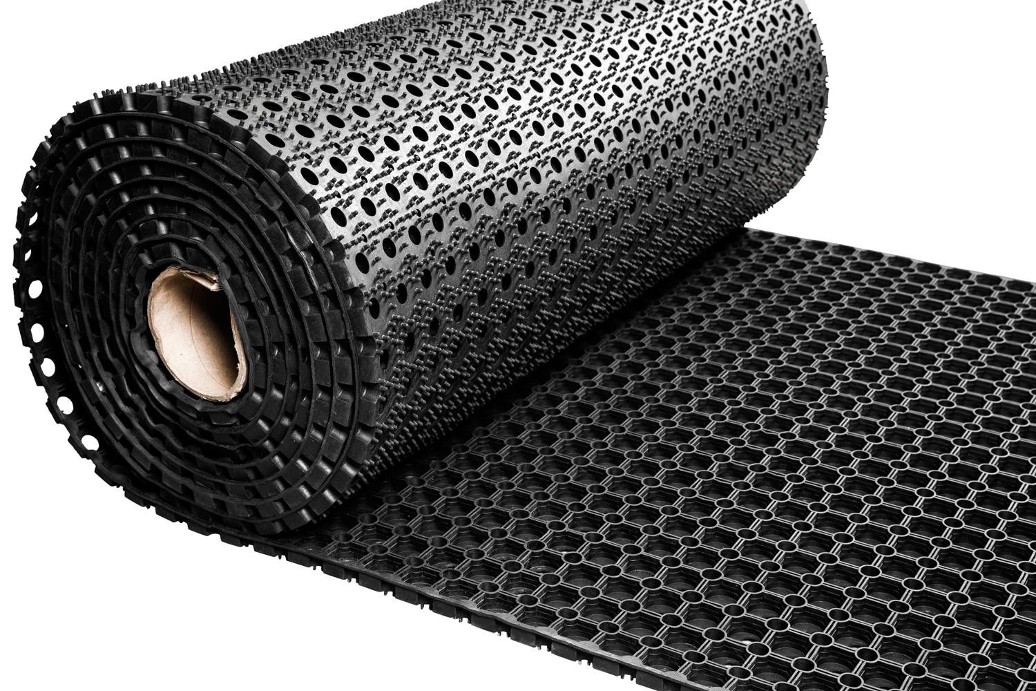 Rubber ringmat op rol 10 meter - 150 cm breed - Dikte 23 mm-0