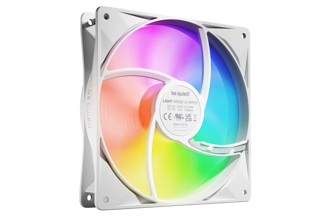 wees stil! ventilator 140mm Light Wings LX PWM Triple Wit-3