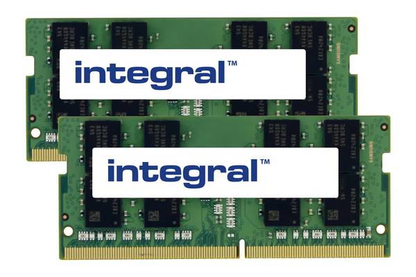 Integral 32GB (2x16GB) DDR4 2400MHz PC4-19200 SO-DIMM 1.2V CL17 Laptop RAM Kit