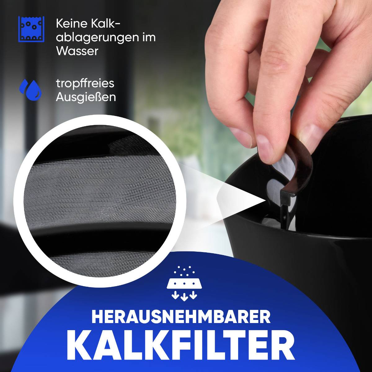 Clatronic WK 3819 waterkoker 1,7 liter 2200 W zwart-2
