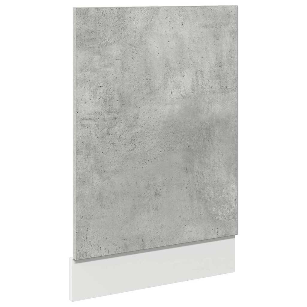 vidaXL - Vaatwasserpaneel - 45x3x67 - cm - betongrijs-0