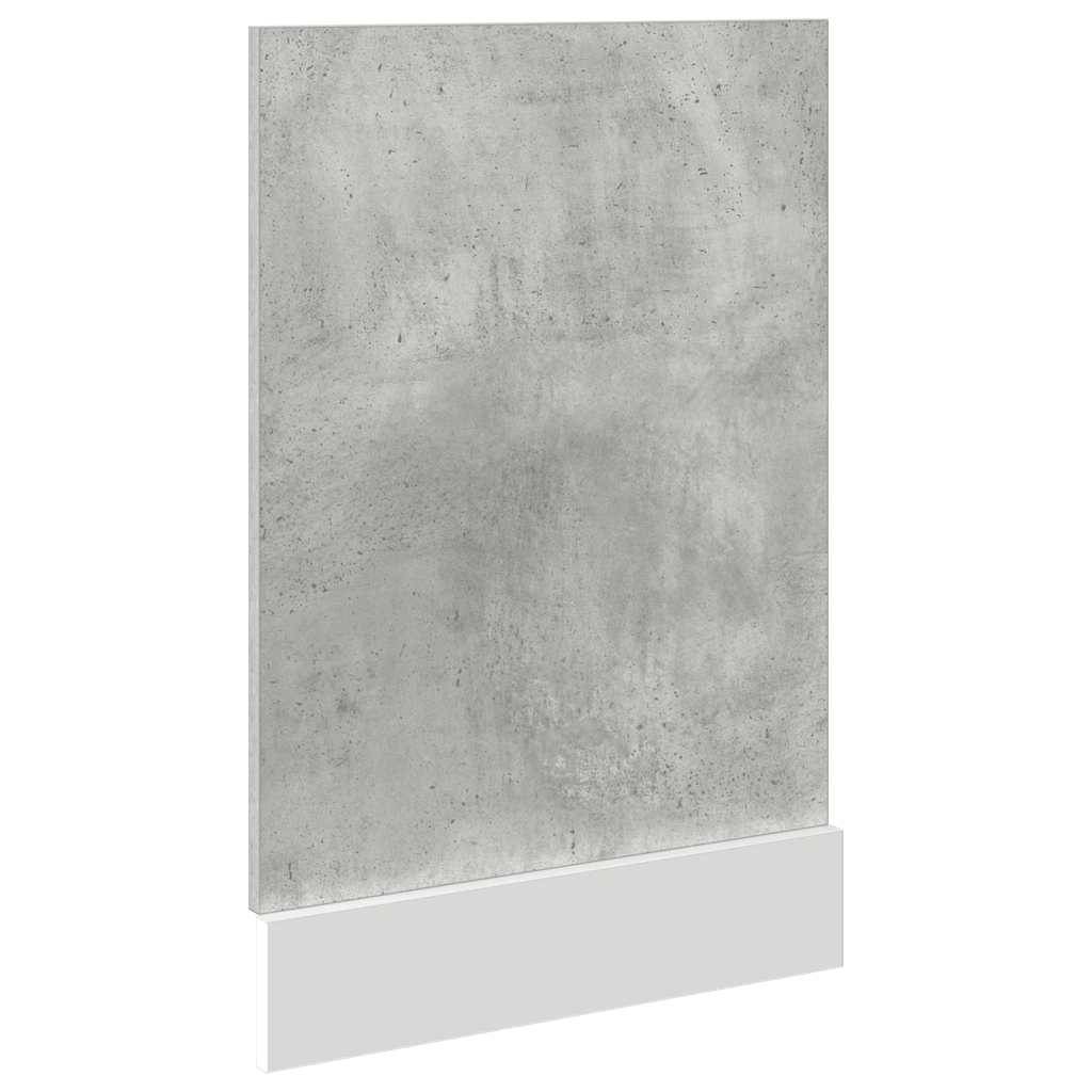 vidaXL - Vaatwasserpaneel - 45x3x67 - cm - betongrijs-4
