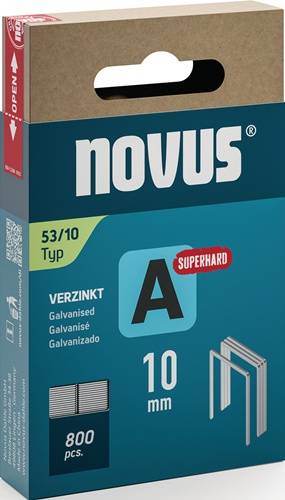 Novus Niet met fijne draad A 53/10mm Superhard (800 stuks)