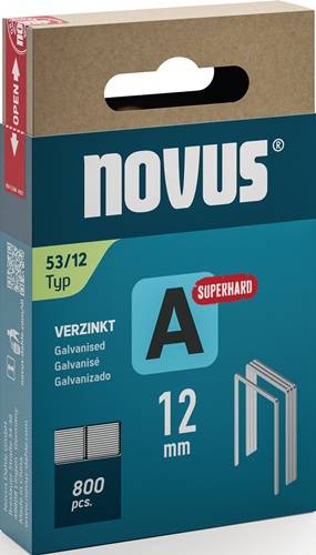 Novus Niet met fijne draad A 53/12mm Superhard (800 stuks)