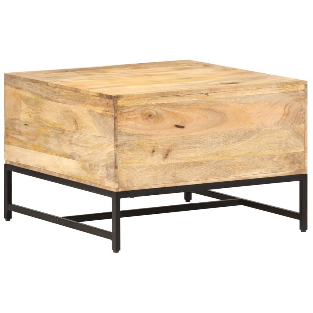 vidaXL - Salontafel - 67x67x45 - cm - massief - mangohout-4