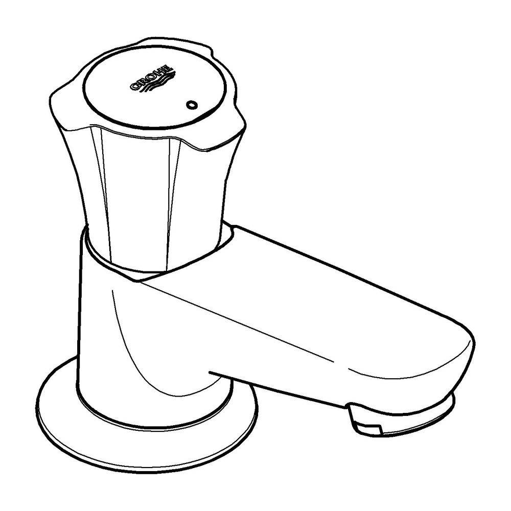 Grohe Costa-L fonteinkraan, koud water chroom-2