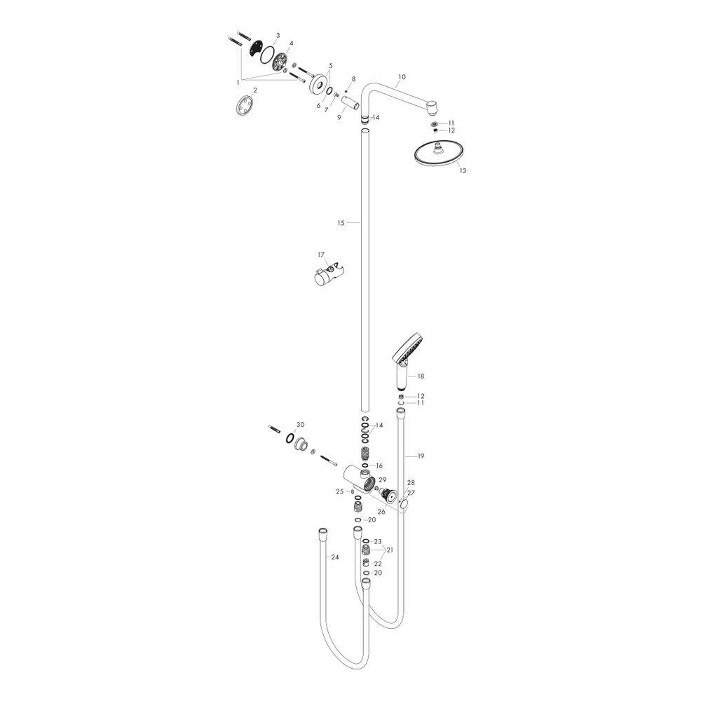 Hansgrohe Crometta S douchekop 240 1jet EcoSmart Reno chroom-1