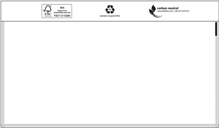 Documenthoezen, 240 x 110 mm, DIN-lang, zonder opdruk-0