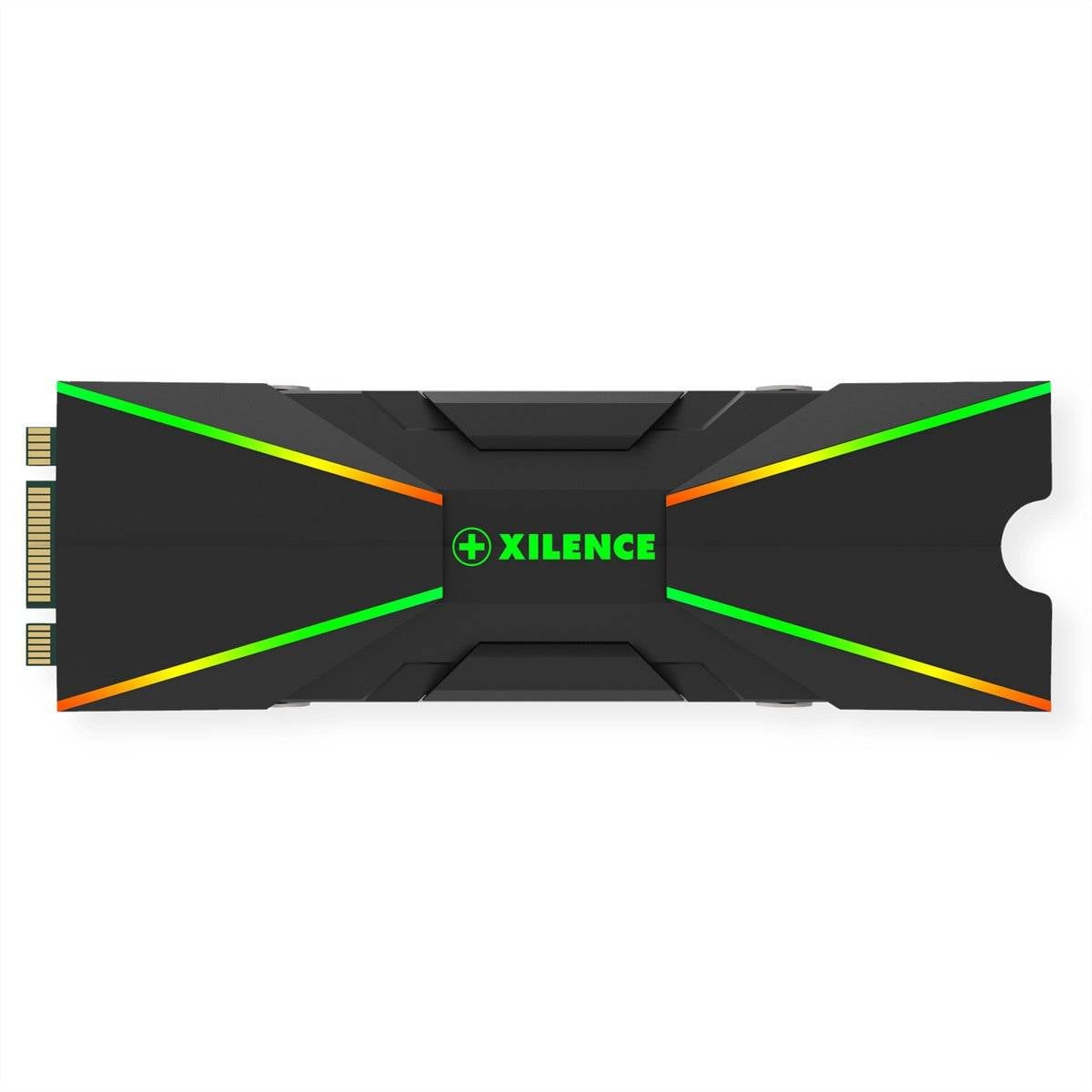 Xilence M2SSD.B.ARGB M.2 2280 SSD PCIe NVMe/SATA Koeler, 3PIN ARGB 5V, Passief-0