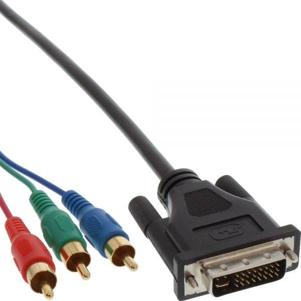 DVI-I Dual Link - Tulp component video kabel - 5 meter-0