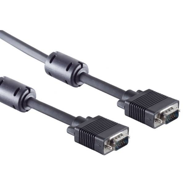 Premium VGA monitor kabel met ferriet kernen - CCS aders / zwart - 15 meter-0