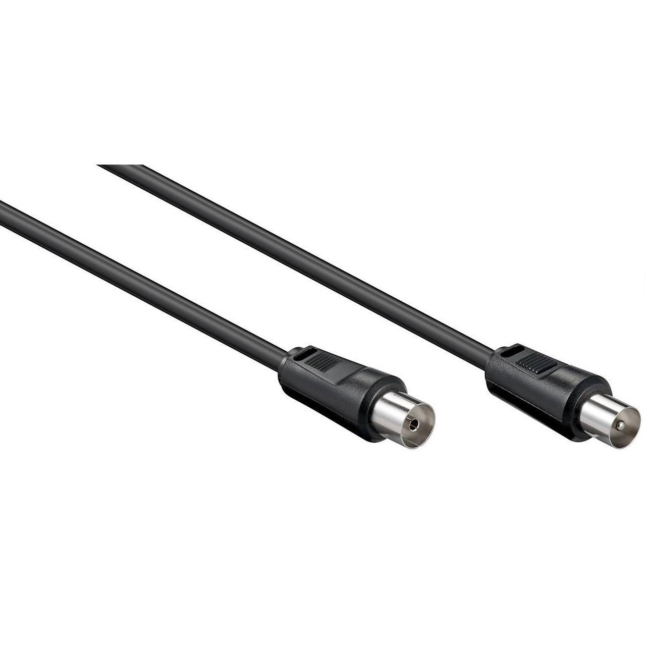 IEC (m) - IEC (v) coaxkabel | <70 dB | CCS | recht | zwart | 0,50 meter-0