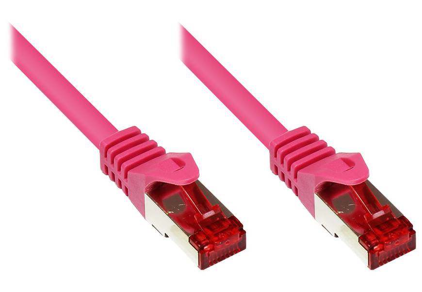 Goede aansluitingen Cat.6 patchkabel S/FTP magenta 40m-0