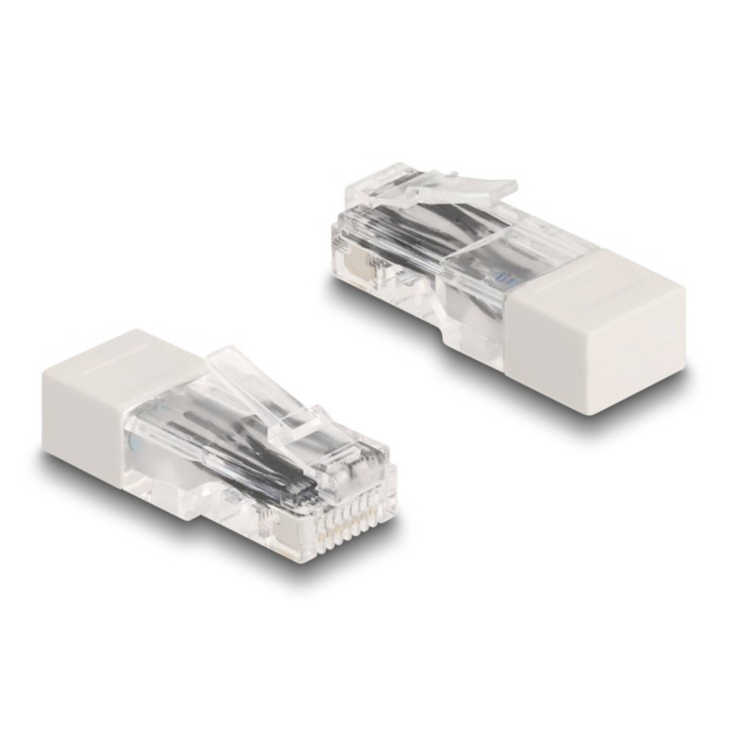 Delock RJ45 plug with terminating resistor 120 Ohm white-2