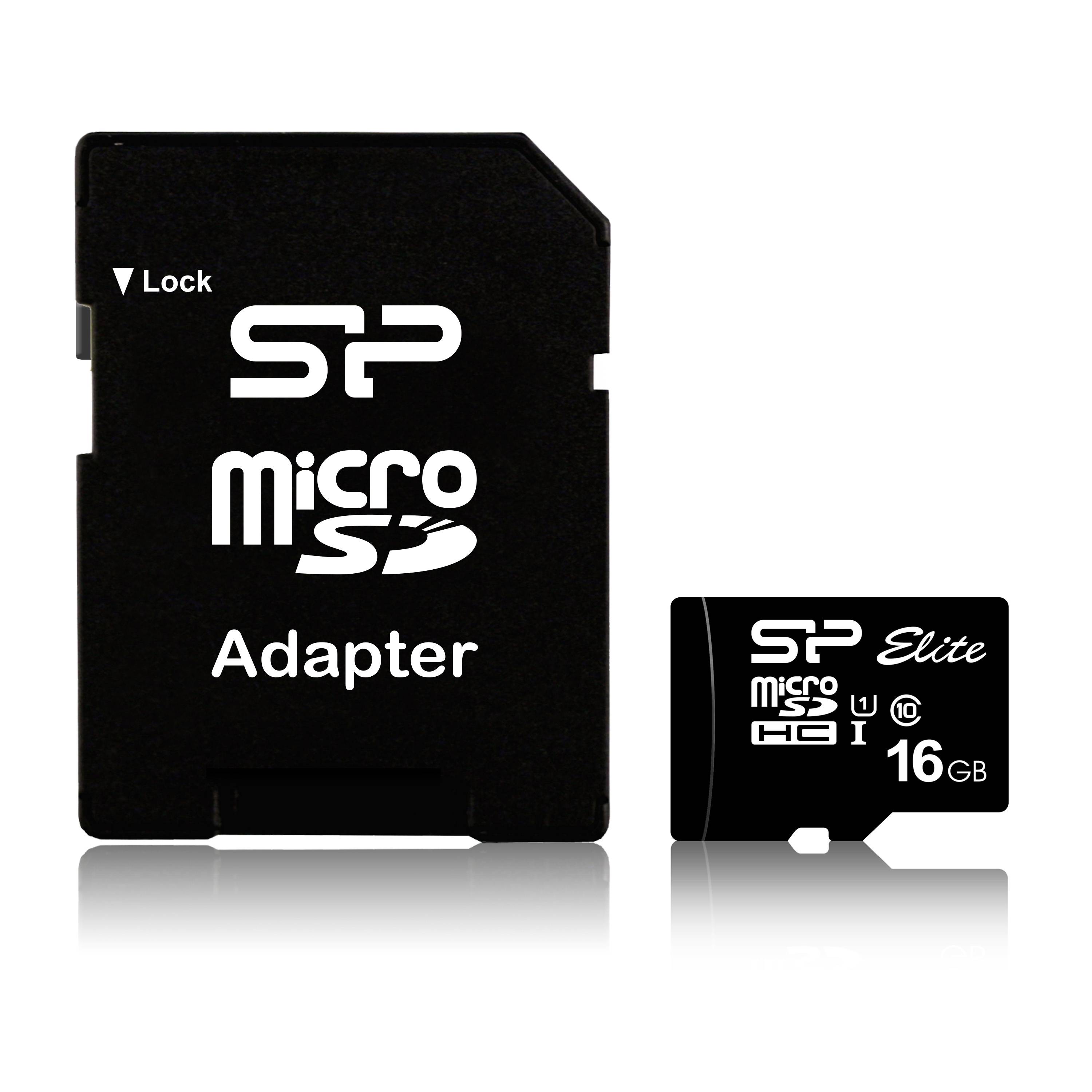 Silicon Power Elite geheugenkaart 16 GB MicroSDHC Klasse 10 UHS-I-1