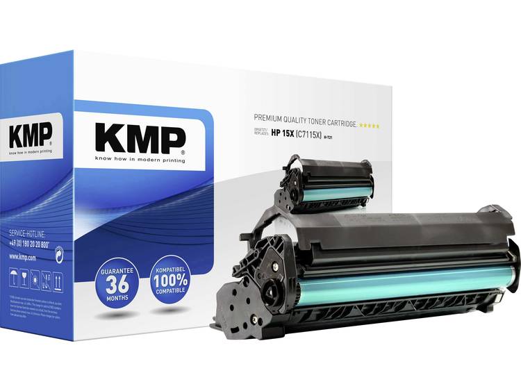 KMP Tonercassette vervangt HP 15X, C7115X Compatibel Zwart 5000 bladzijden H-T21