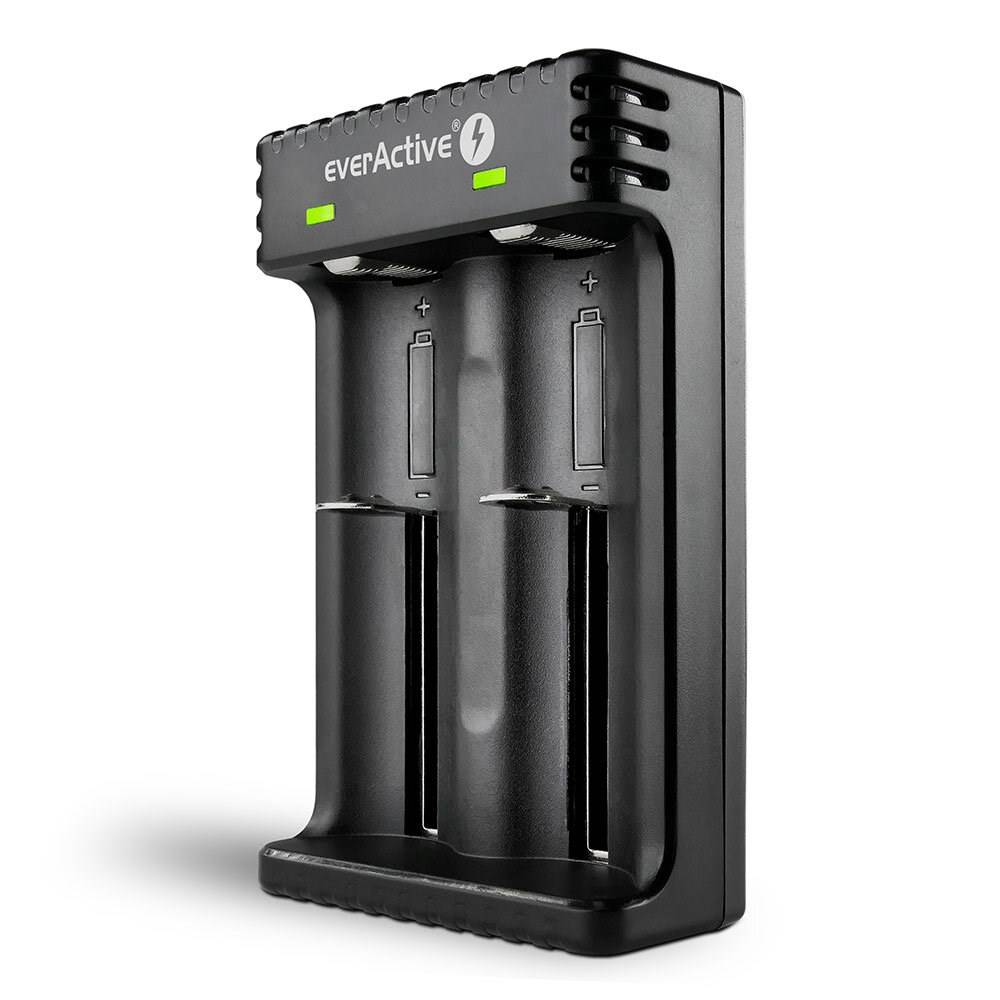 Oplader voor cilindrische li-ionbatterijen everActive LC-200-0
