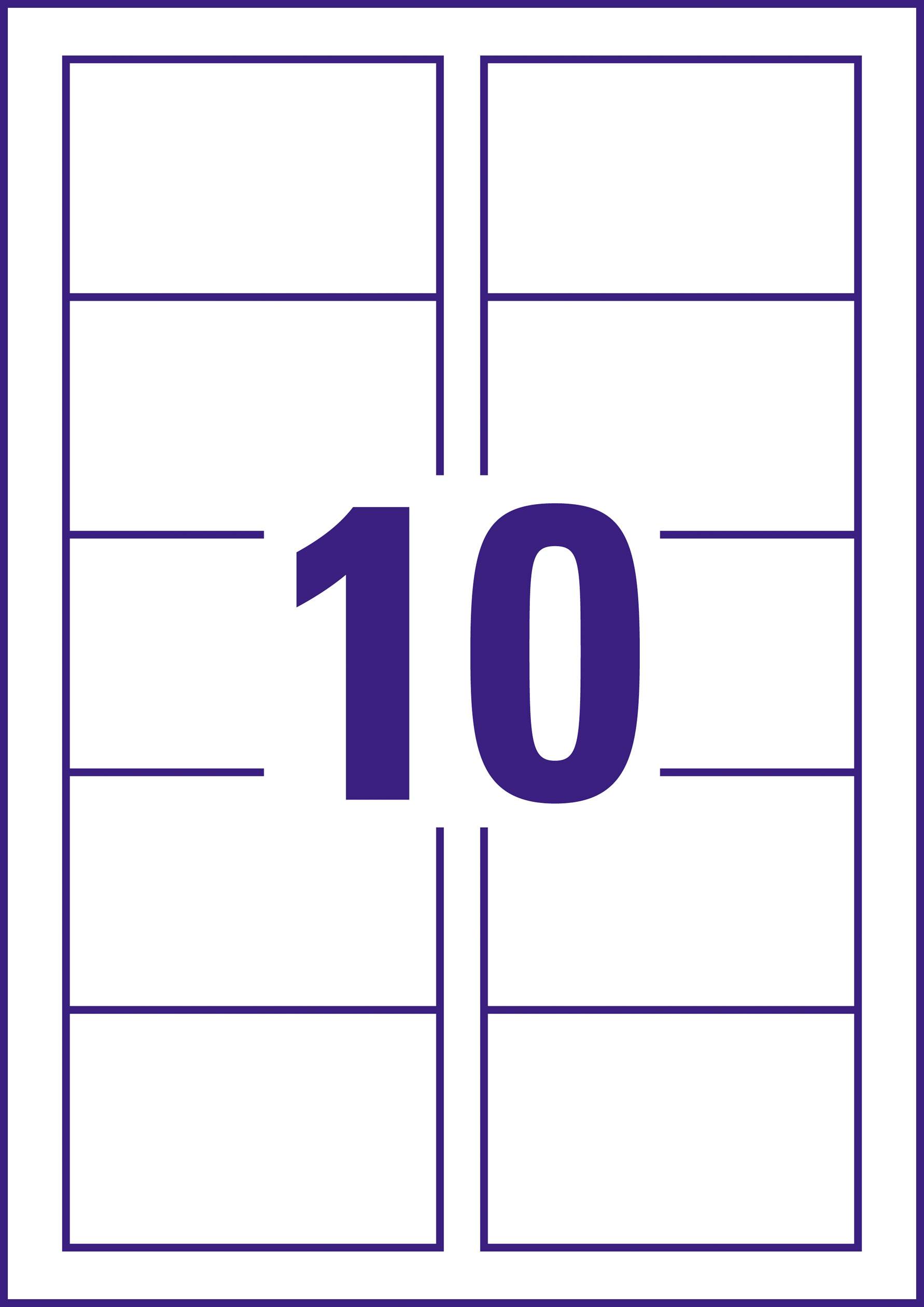 'Nummer 10' in het midden van een gestileerde grafiek met verticale en horizontale lijnen in een rechthoekig ontwerp.