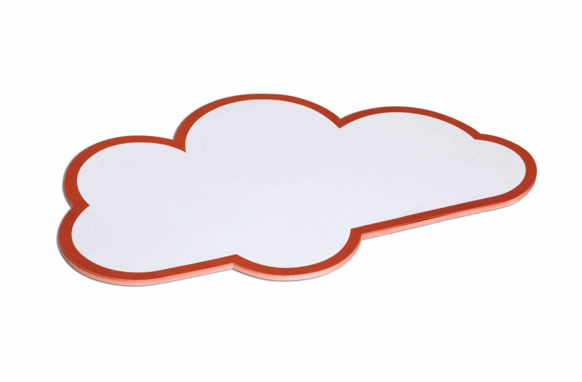 MAUL Moderatiekaarten Wolk, 27 x 43 cm, 20 stuks/pak wit-0