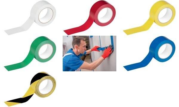 Durable 104404 durable markeringsband DURALINE Geel 33 m (l x b) 33 m x 50 mm-5