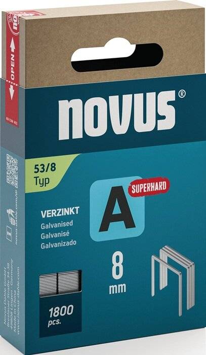 Novus Niet met fijne draad A 53/8mm Superhard (1.800 stuks)