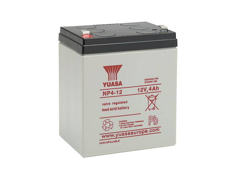 YUASA ACCU-HP4-12/Y Accu: zuur/lood; 12V; 4Ah; AGM; onderhoudsvrij; Uitg: connectoren - 1 stuk-1
